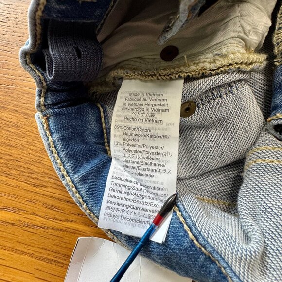 CREWCUTS Rainbow Denim Shorts Girls 8 NWT Jean Short Embroidered Pockets NEW - Picture 8 of 9